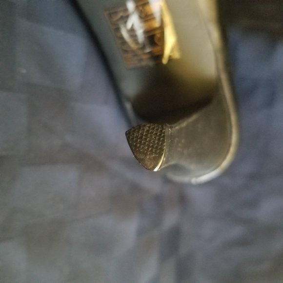 H&M Black Low Rise Bootie Heel Women's Sz 9 - Picture 5 of 7